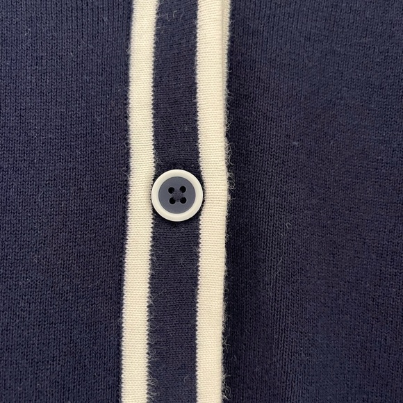 Tommy Hilfiger navy blue button up sweater - Picture 3 of 3
